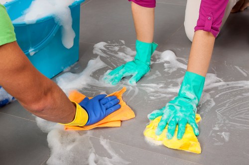 Office cleaning in Westhampstead reception area