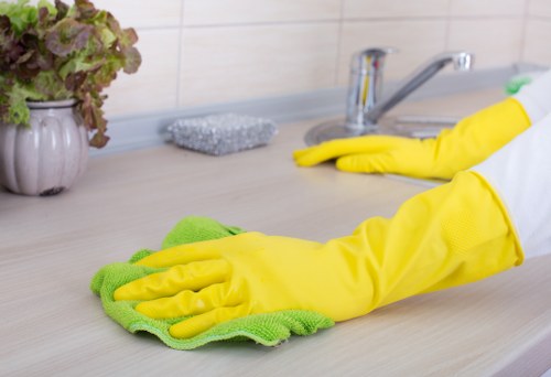 Professional home cleaning in Westhampstead kitchen area