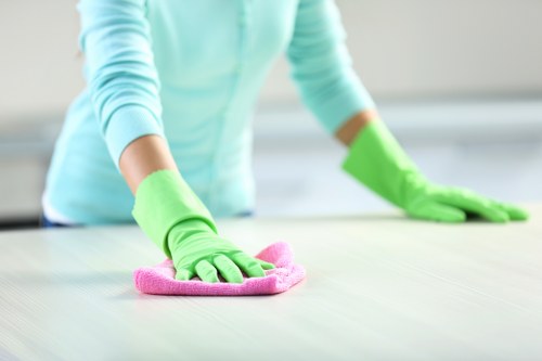 After builders cleaning process for a modern property